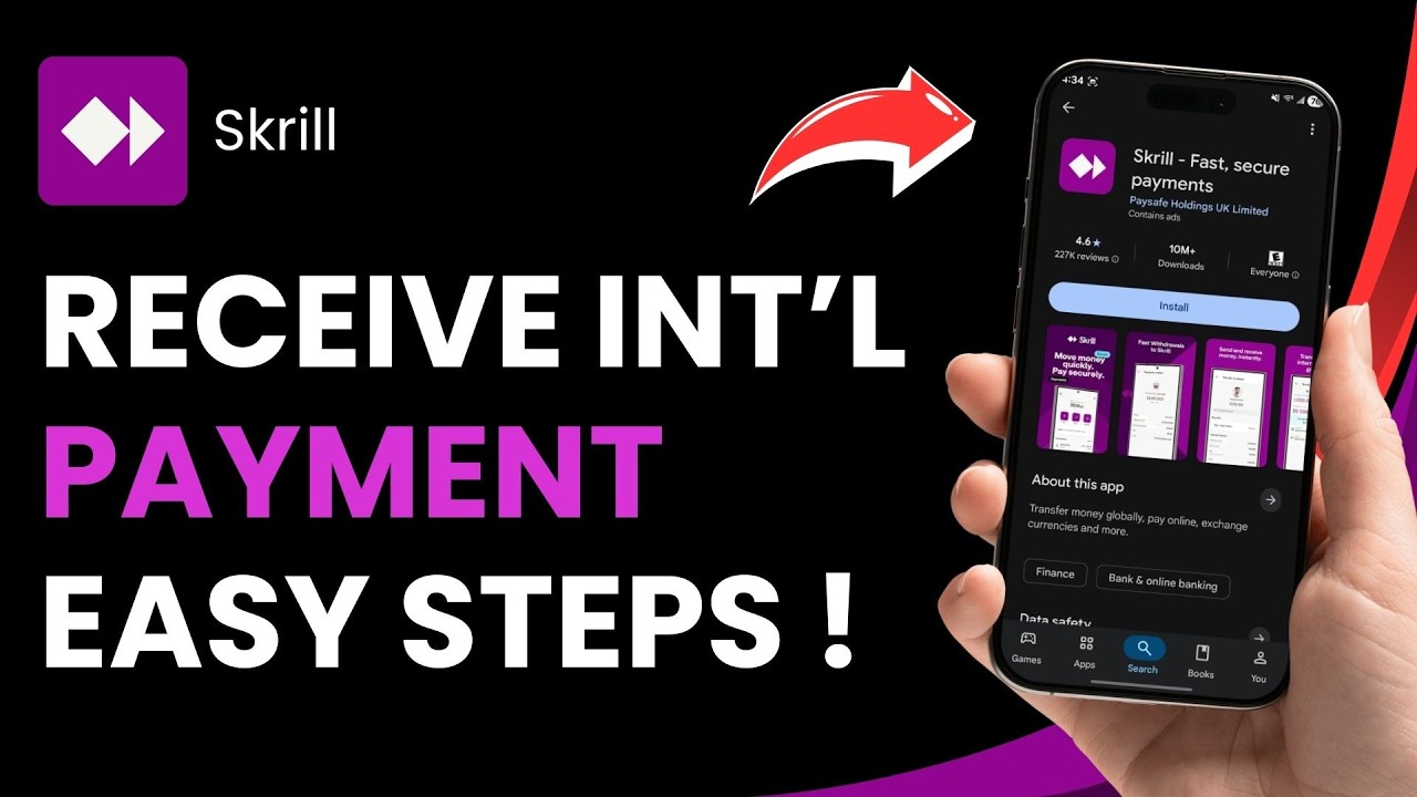 How to Receive International Payments in Skrill Account !