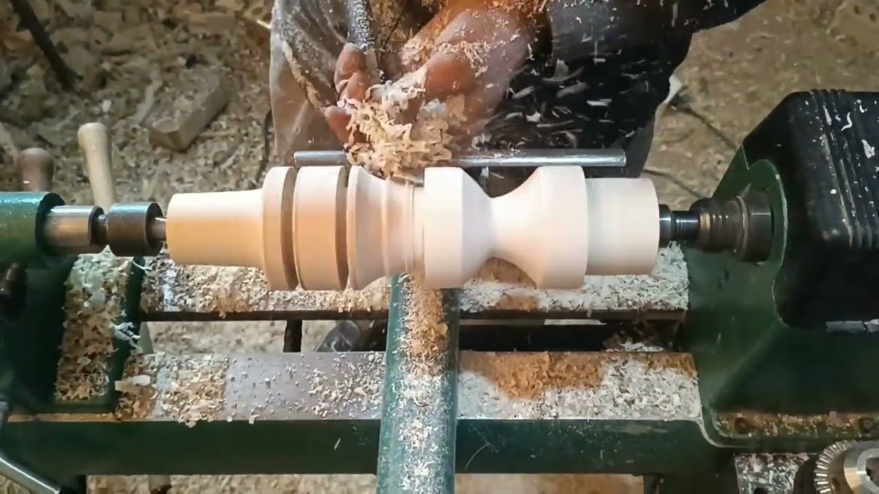 Making wooden hookah, walnut wood.ساخت قلیان چوبی(گردو)