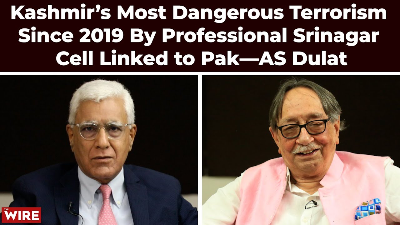 Kashmir’s Most Dangerous Terrorism Since 2019 By Professional Srinagar Cell Linked to Pak—AS Dulat