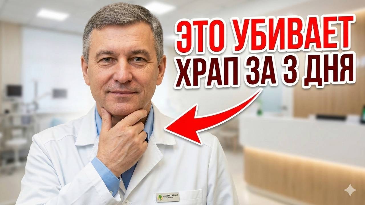 ХРАП исчезнет если делать ЭТО перед сном. Всего 5 упражнений