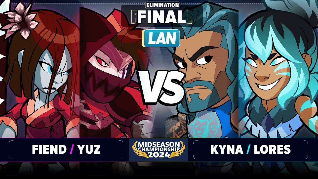 Fiend & Yuz vs Kyna & Lores - Elimination Final - Brawlhalla Midseason Championship 2024 - LAN 2v2