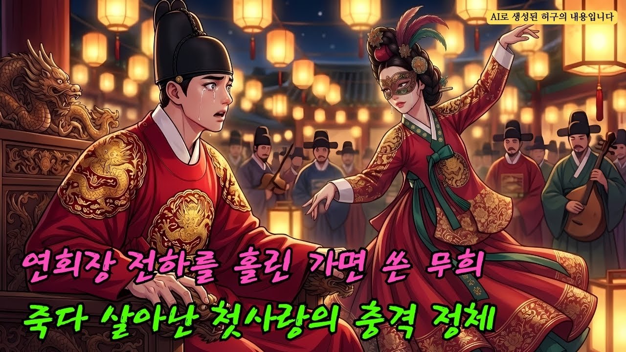 궁중 연회에서 전하를 유혹하는 가면 쓴 무희가 알고 보니 죽었다 살아 돌아온 애절한 첫사랑이어 왕의 가슴을 찢어지게 만든 충격적인 조선 야사|조선 야사 실화 | 숨겨진 이야기 낭독