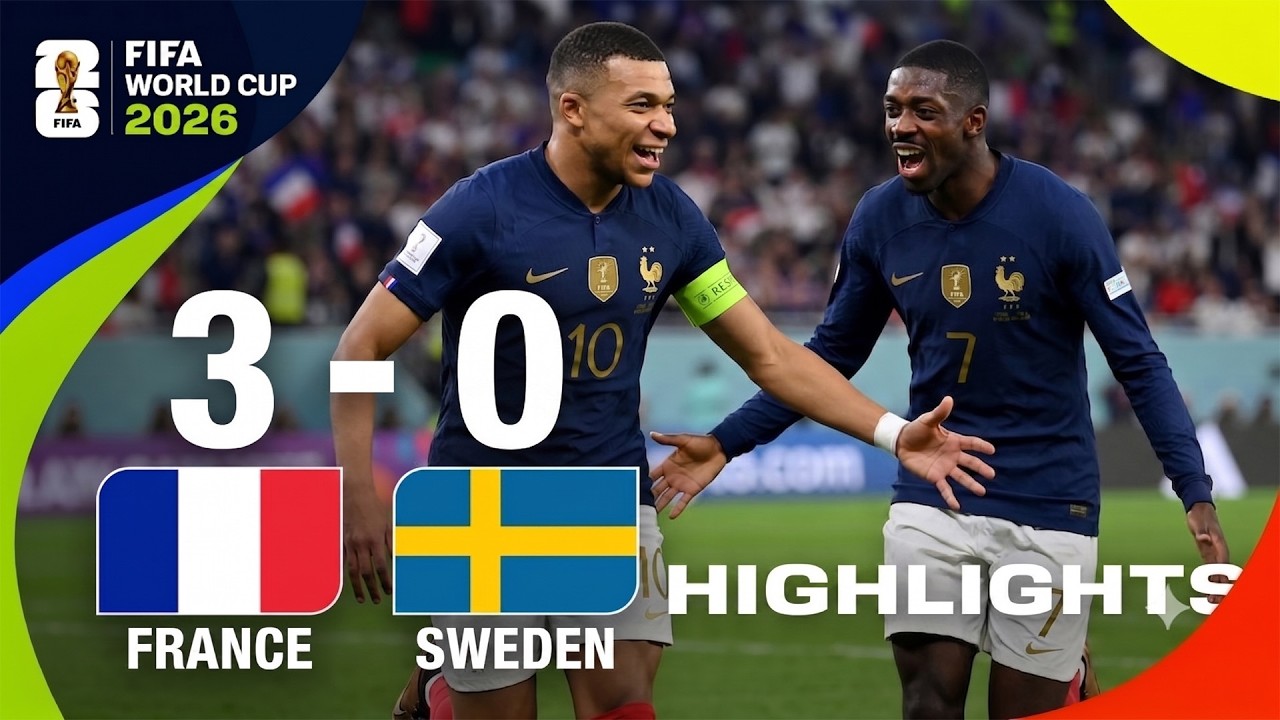 🇫🇷 France vs 🇸🇪 Sweden 3-0 Highlights | Round of 32 | Full Match Today