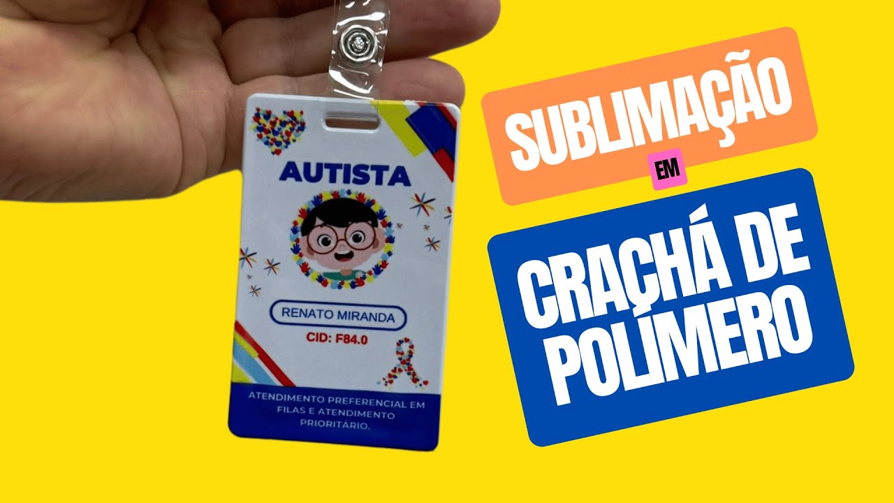 COMO SUBLIMAR Crachá de Polímero – Tutorial Completo, SEM ERRO!