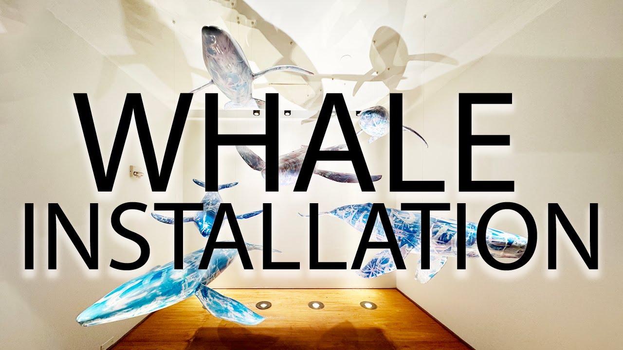 WHALE SCULPTURE PROCESS - Foam, Fiberglass and Resin Art Installation at the Andaz Maui Resort