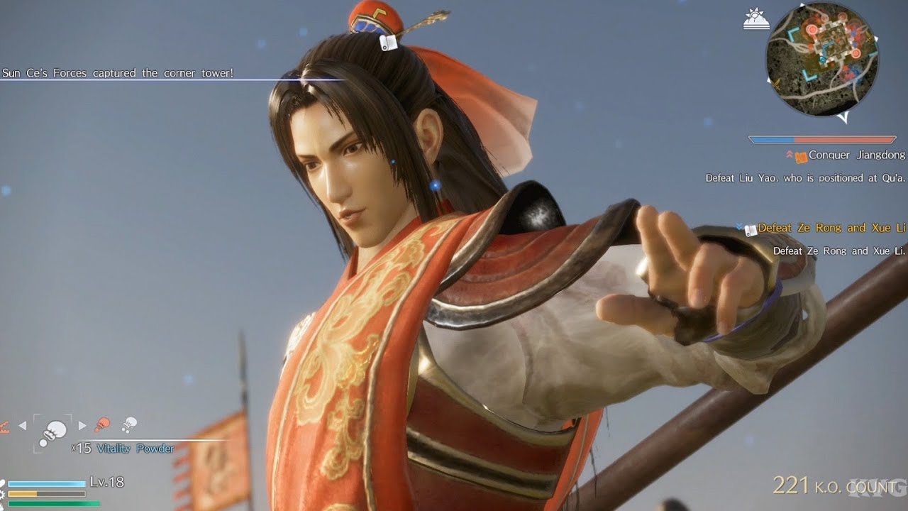 Dynasty Warriors 9 - Zhou Yu - Open World Free Roam Gameplay (PS4 HD) [1080p60FPS]