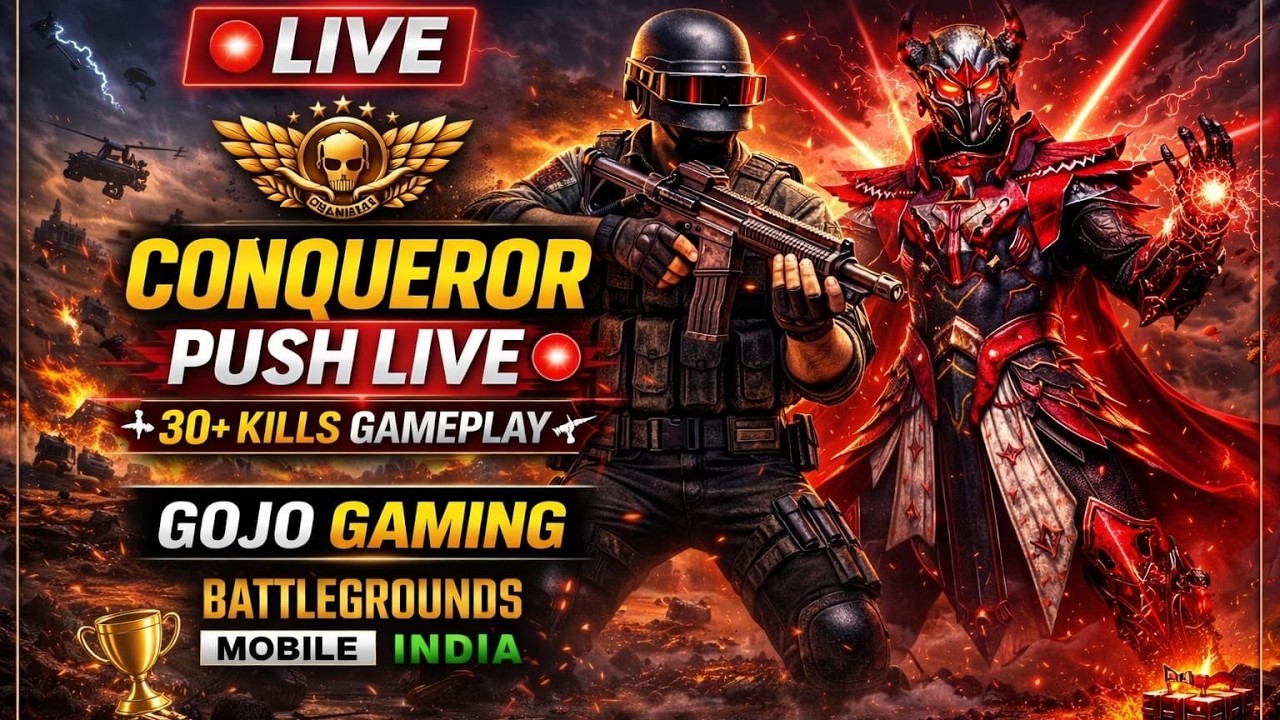 BGMI LIVE STREAM NEW VIDEO 🥳 | 4.2 UPDATE NEW EVENT 😎| CONQUEROR RANK PUSH | GOJO GAMING