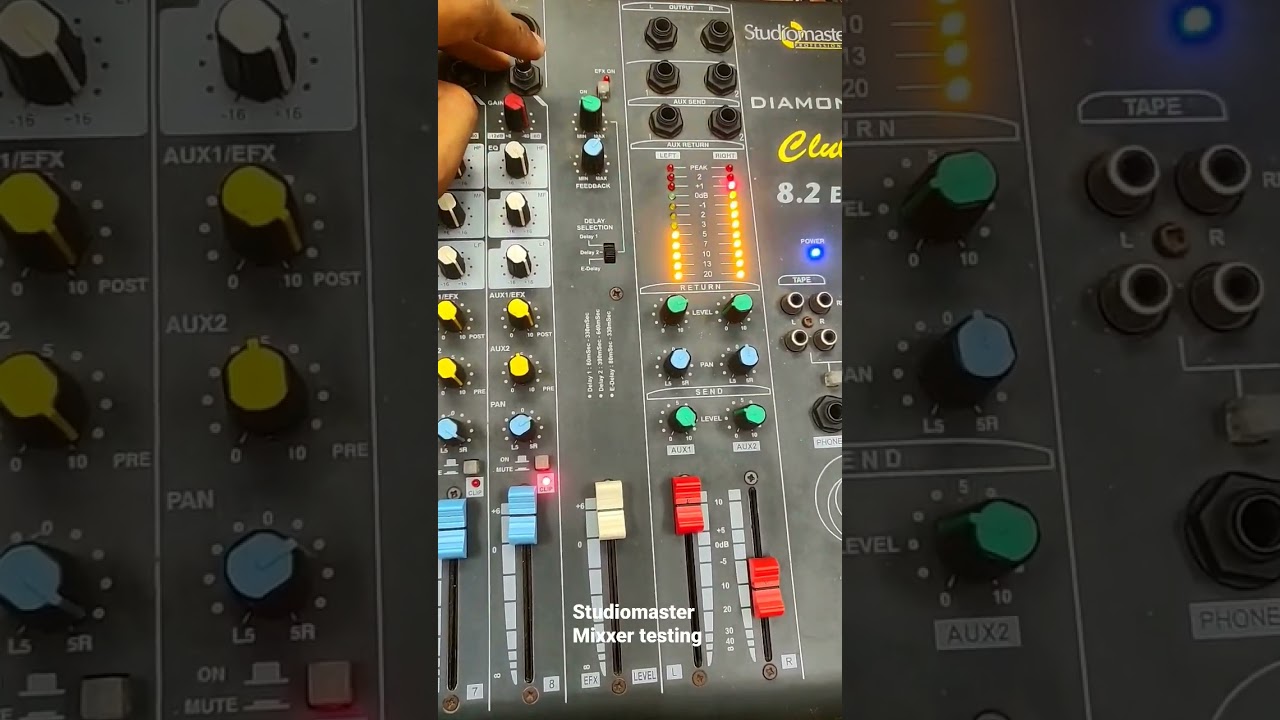 studiomaster mixer testing without amplifier#Mr.service