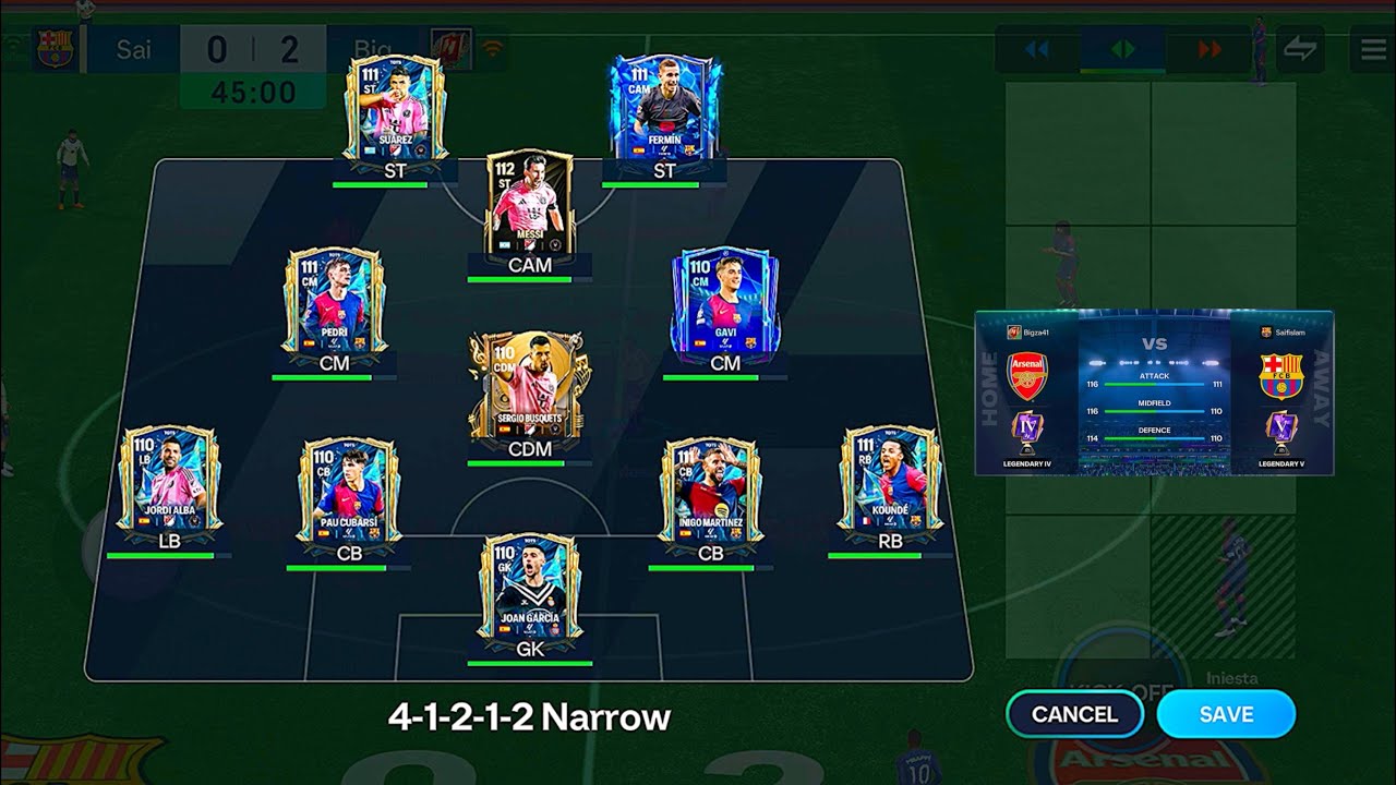 Fc Mobile Head To Head Match #19 Division Rivals 