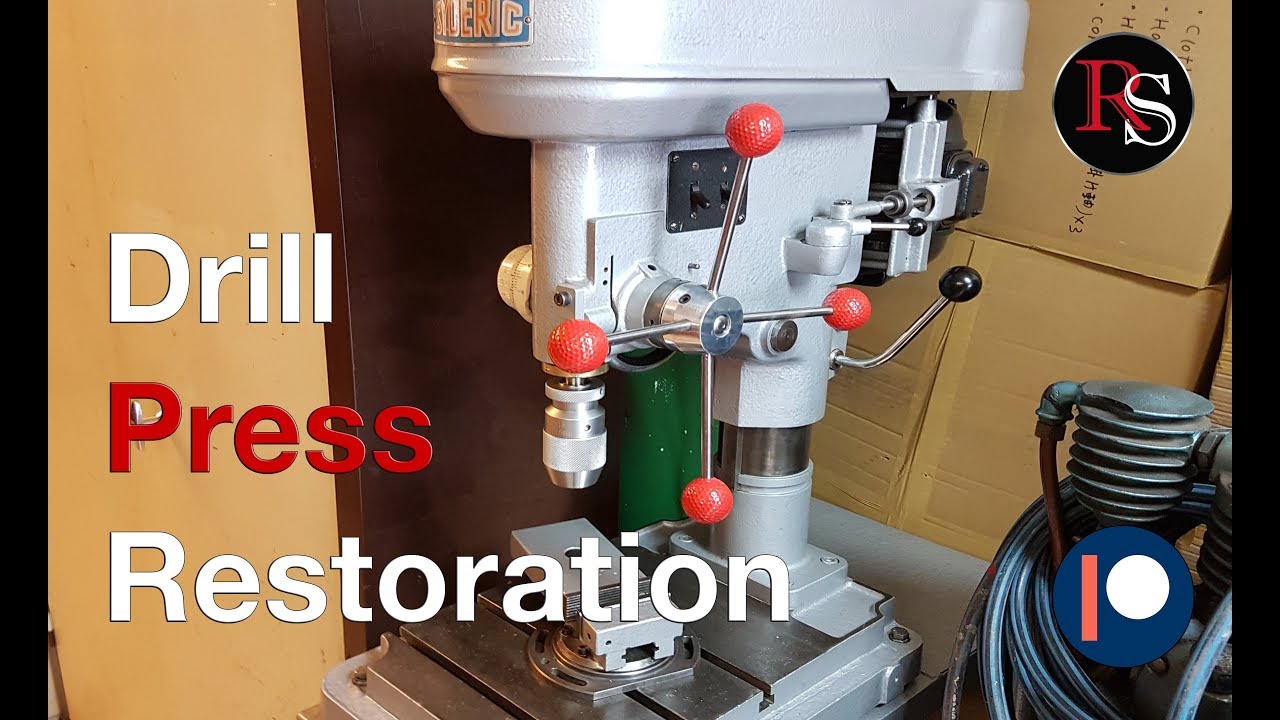 Vintage Drill Press Restoration  Sydéric S115 - Old Tool Restoration