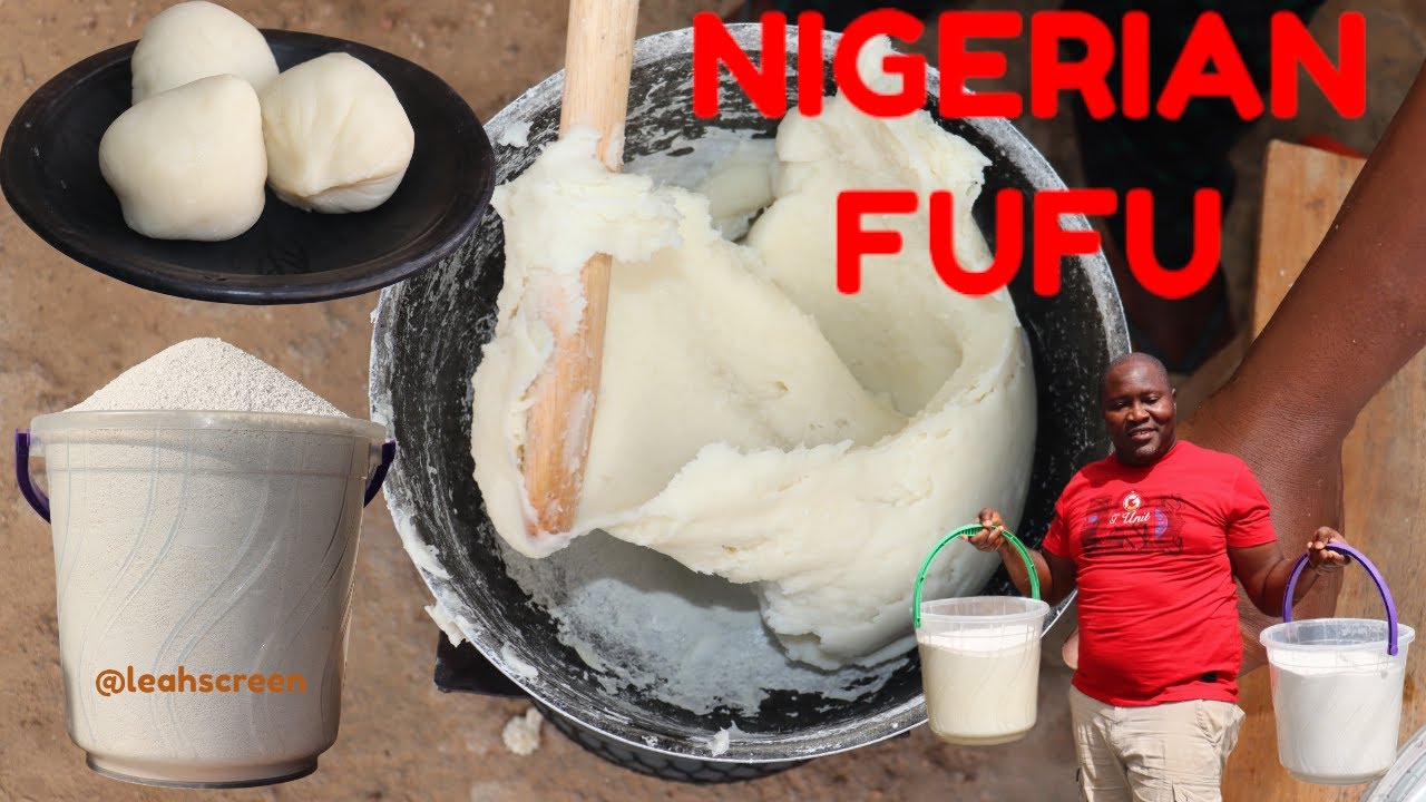 HOW TO MAKE NIGERIAN FUFU FROM POWDER| FUFU RECIPE... #fufu
