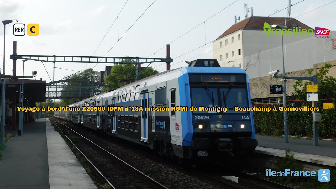 [RER C] Voyage à bord d'une Z20500 IDFM mission ROMI de Montigny – Beauchamp à Gennevilliers #rerc