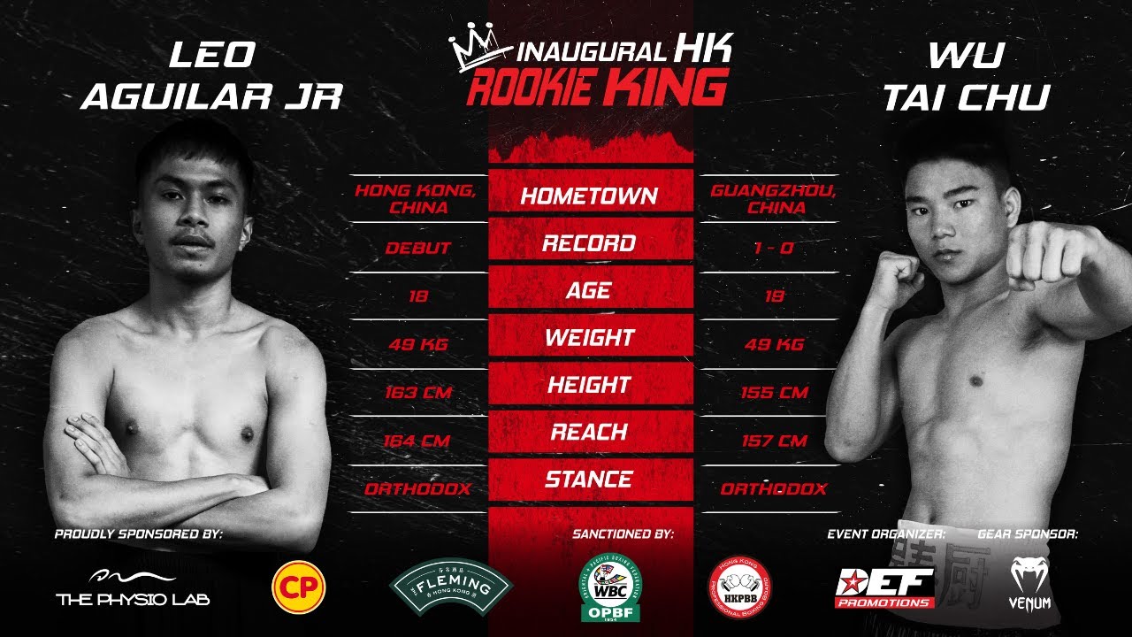 2026 The inaugural Hong Kong Professional Boxing Rookie King championship Leo vs Wu Tai Chu