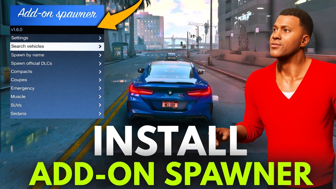 How To Install Addon Spawner in Gta5 | Install Add on Vehicle Spawner | Spawn Cars Without Menyoo |