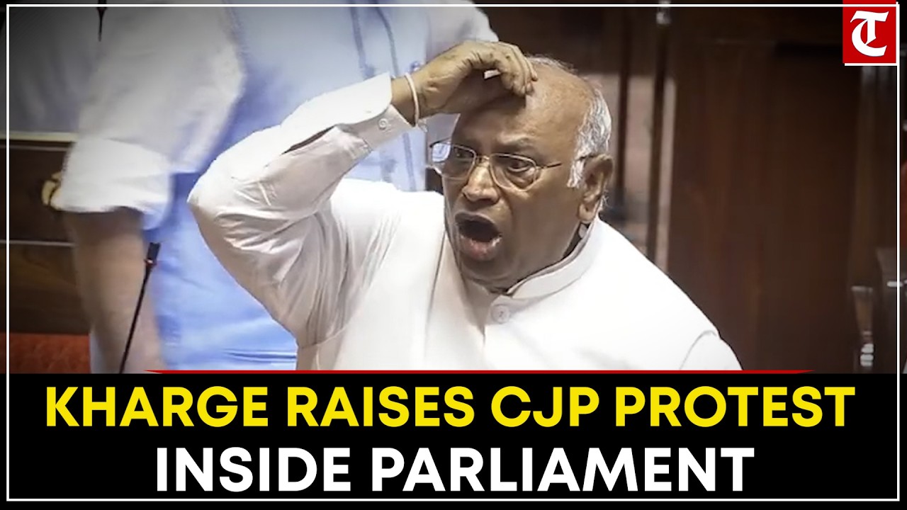WATCH: Rajya Sabha Adjourned as Kharge Raises NEET Paper Leak, CJP Protest Issues