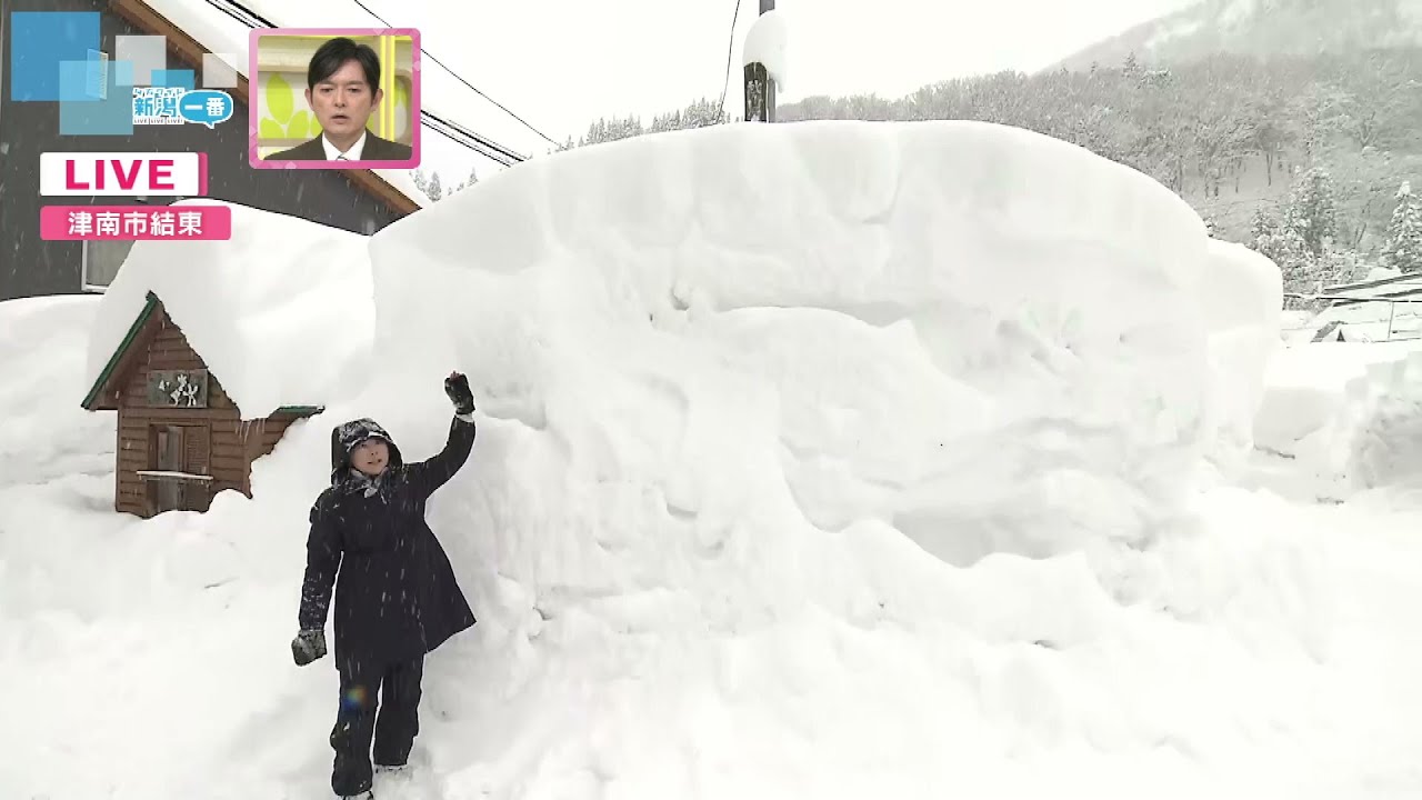 【中継】大雪で積雪3メートル超　魚沼市と津南町の様子《新潟》