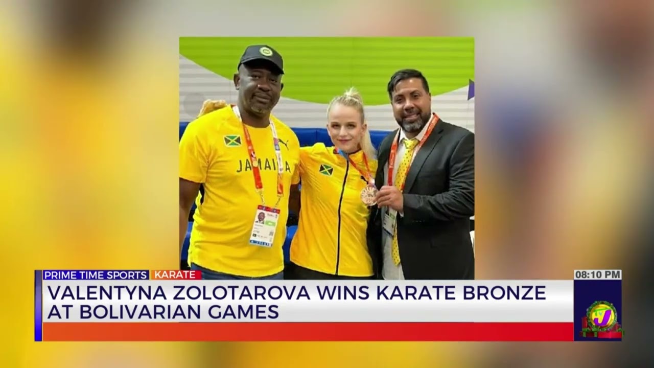 Valentyna Zolotarova Wins Karate Bronze at Bolivarian Games | TVJ News