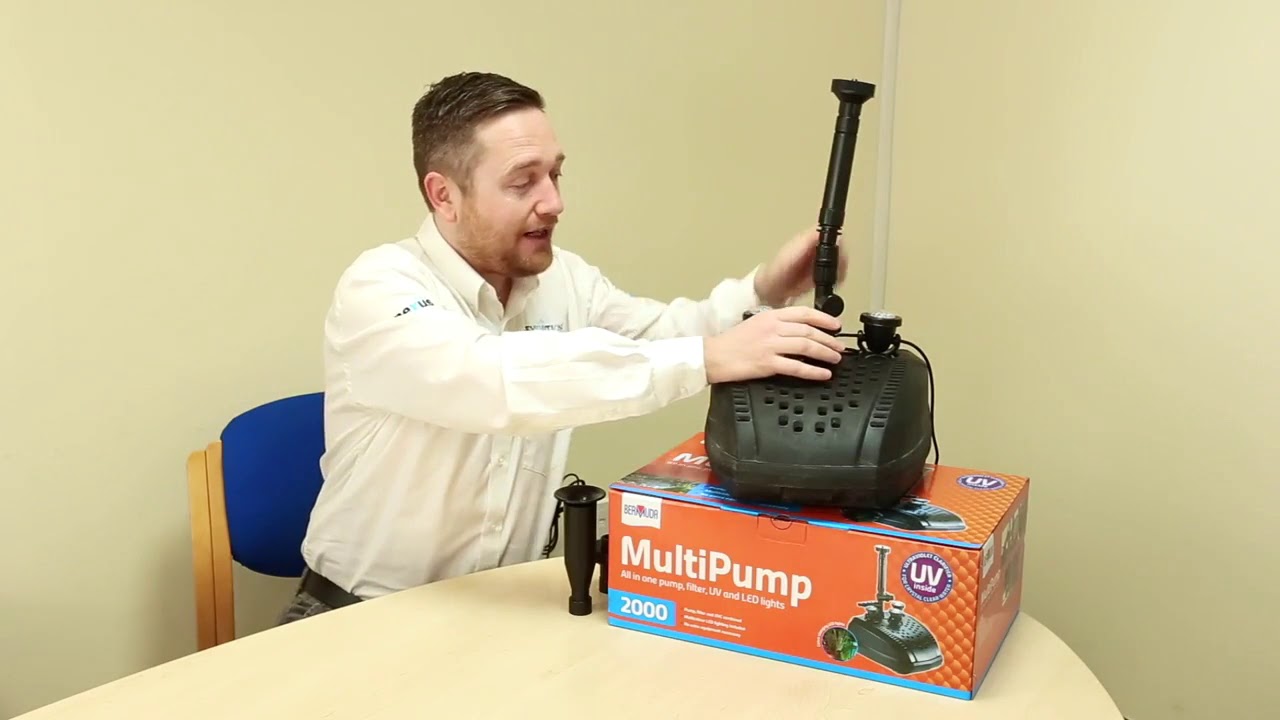 Bermuda MulltiPump 2000L - All In One Pump, Filter, UV and LED Lights