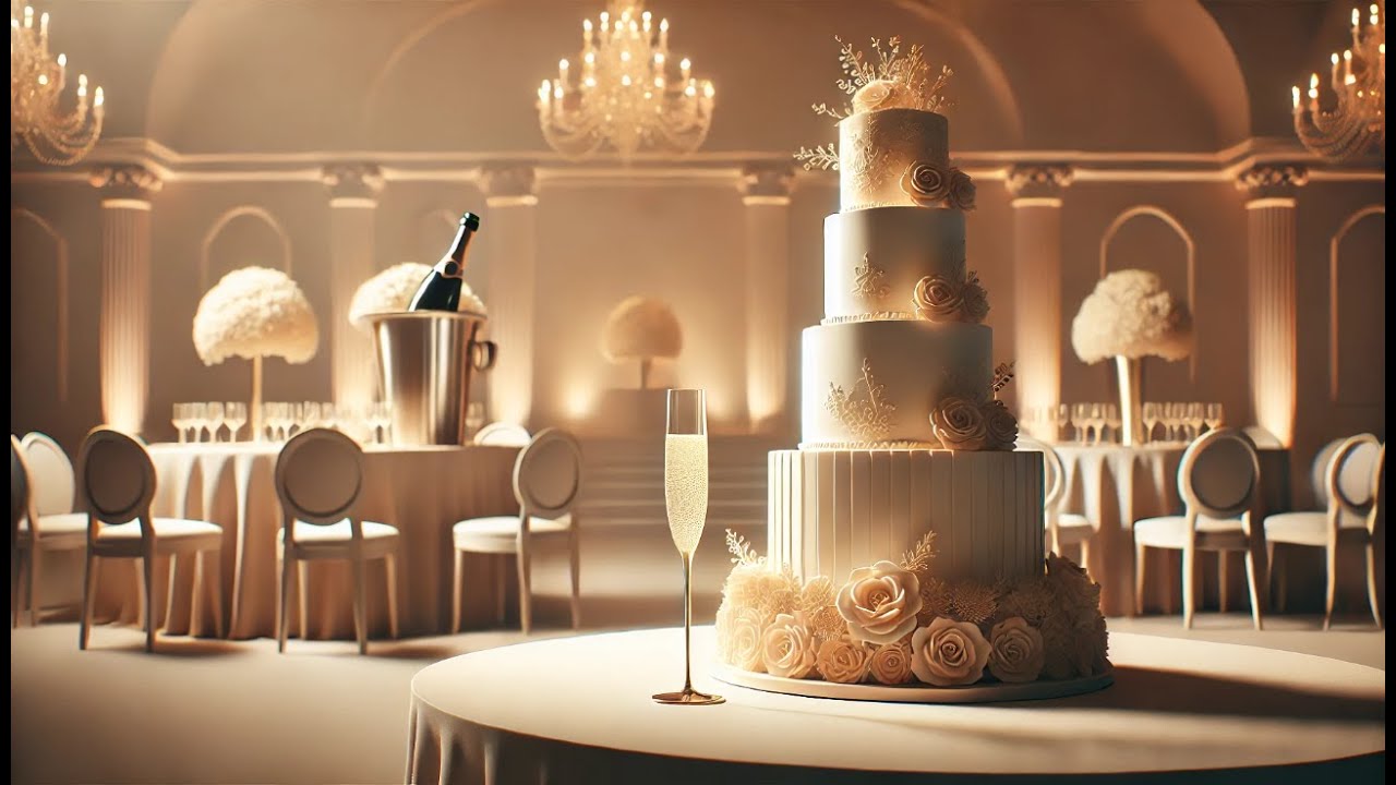 What Happens at a Champagne and Cake Wedding Reception?