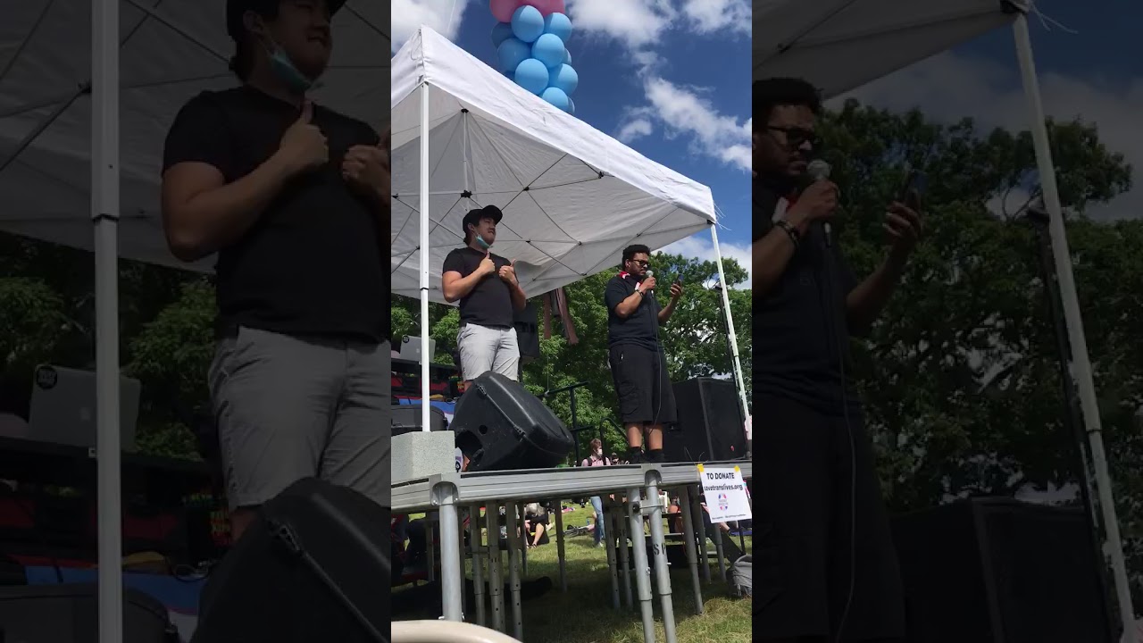 Tre'Andre at the Trans Resistance Vigil and March excerpt-5