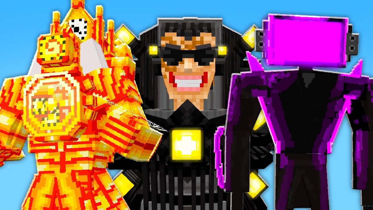 NOVOS SKIBIDI TOILET FORAM ADICIONADOS NO MINECRAFT
