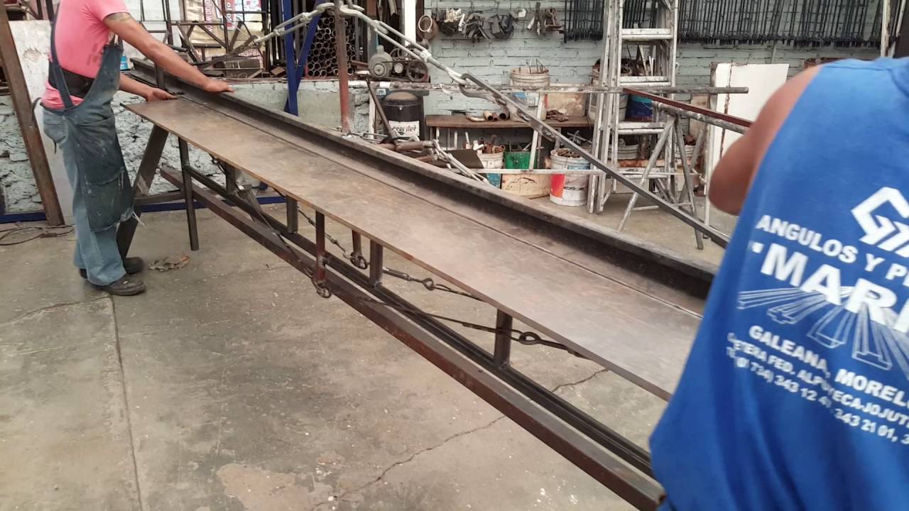 Dobladora de lamina de 3.05 mts hecha en multilonas por heptor