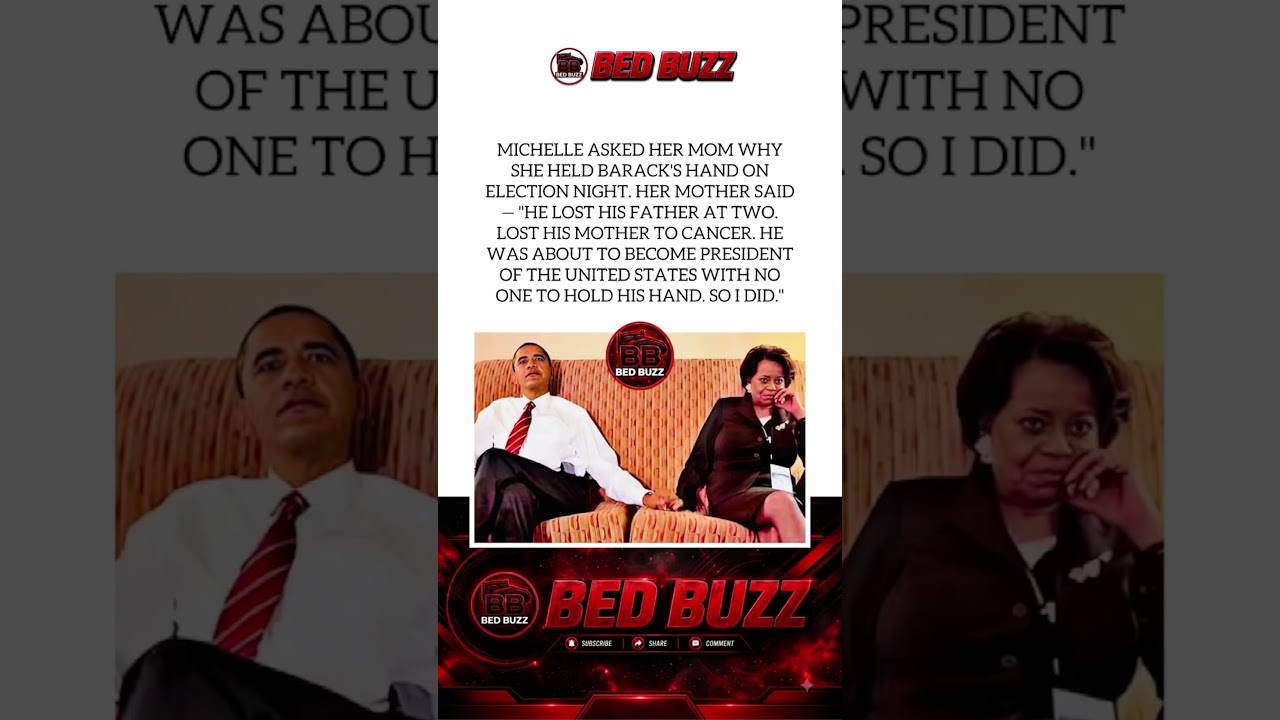 Why Michelle Obama&rsquo;s Mom Took Barack Obama&rsquo;s Hand on Election Night #barackobama #shorts #viral #fyp