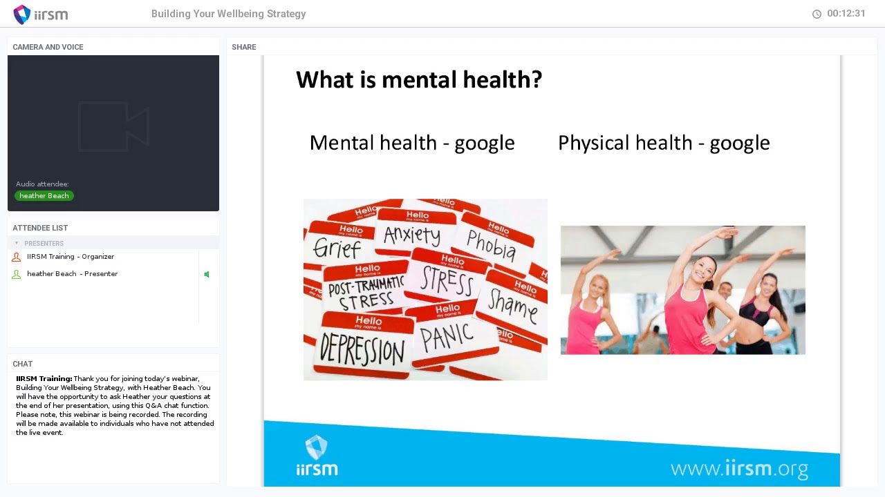Building your wellbeing strategy - 14 February 2019
