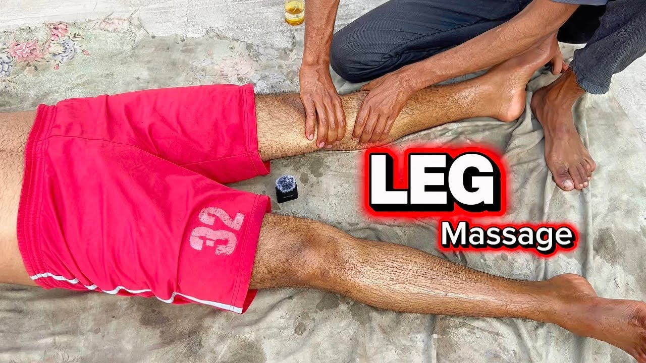 Ultra Relaxing Leg Massage For Sleep & Stress Relief (ASMR Soft Whispering) USA and Indian Audience