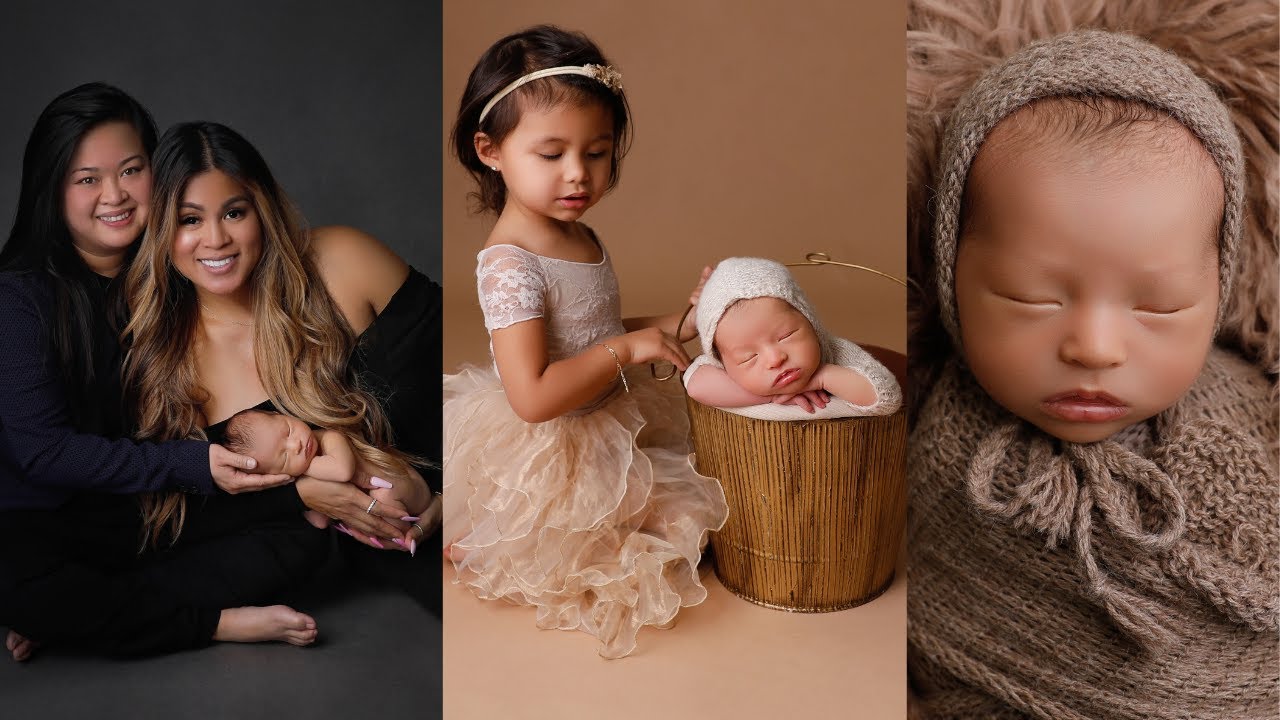 A beautiful newborn baby with two amazing Mamas and Ana Brandt