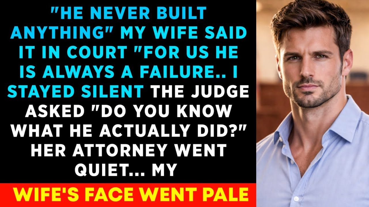 At Divorce Court My Wife Shouted I Build Nothing. Then Judge Look At me And Asked The Attorney One..