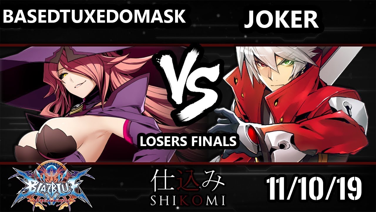 Shikomi BB:CF - BasedTuxedoMask (Nine) Vs. Joker (Ragna) BlazBlue: Central Fiction Losers Finals