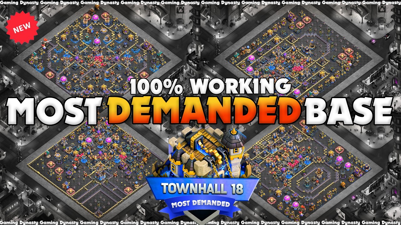 *ANTI 3 STAR TH18 LEGEND BASE WITH LINK - NEW TH18 BEST PUSHING BASE 2026 - CLASH OF CLANS