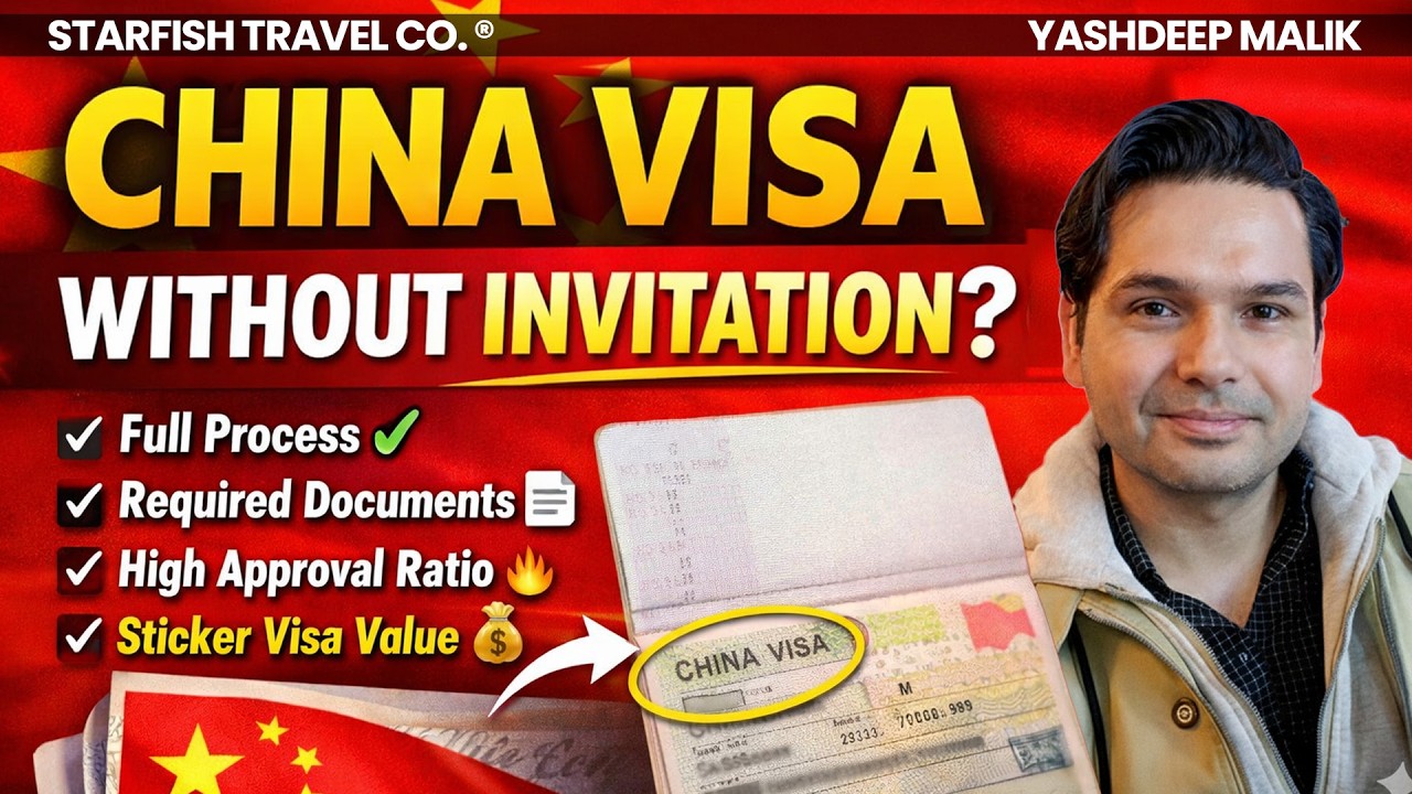 China Visa Without Invitation for Indians 2026 | Giving Maximum Visas to Indians