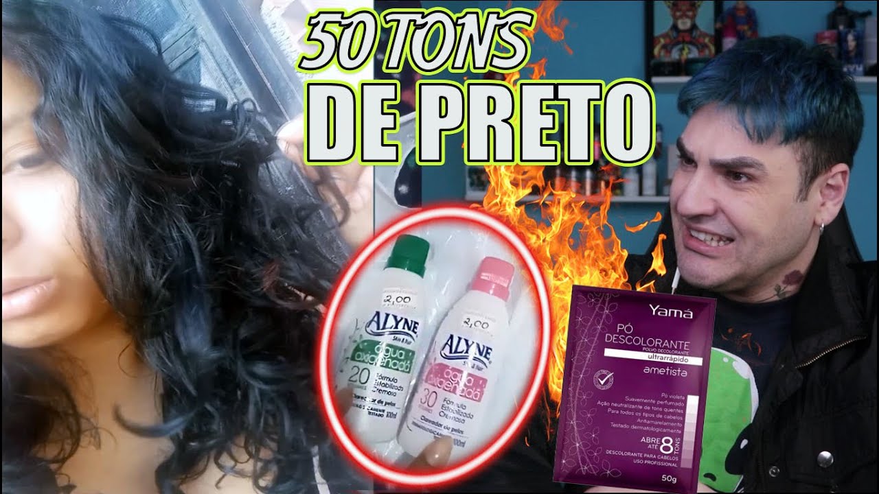 DESCOLORINDO CABELO TINGIDO DE PRETO POR ANOS COM OX ALYNE E YAYA | ERA SÓ O QUE ME FALTAVA