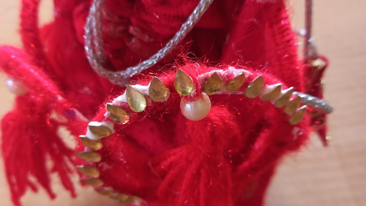 Chudi or woolen  se potli bag #table  decoration  jhoomar  kaise banaye/ Priyanka vlogs 
