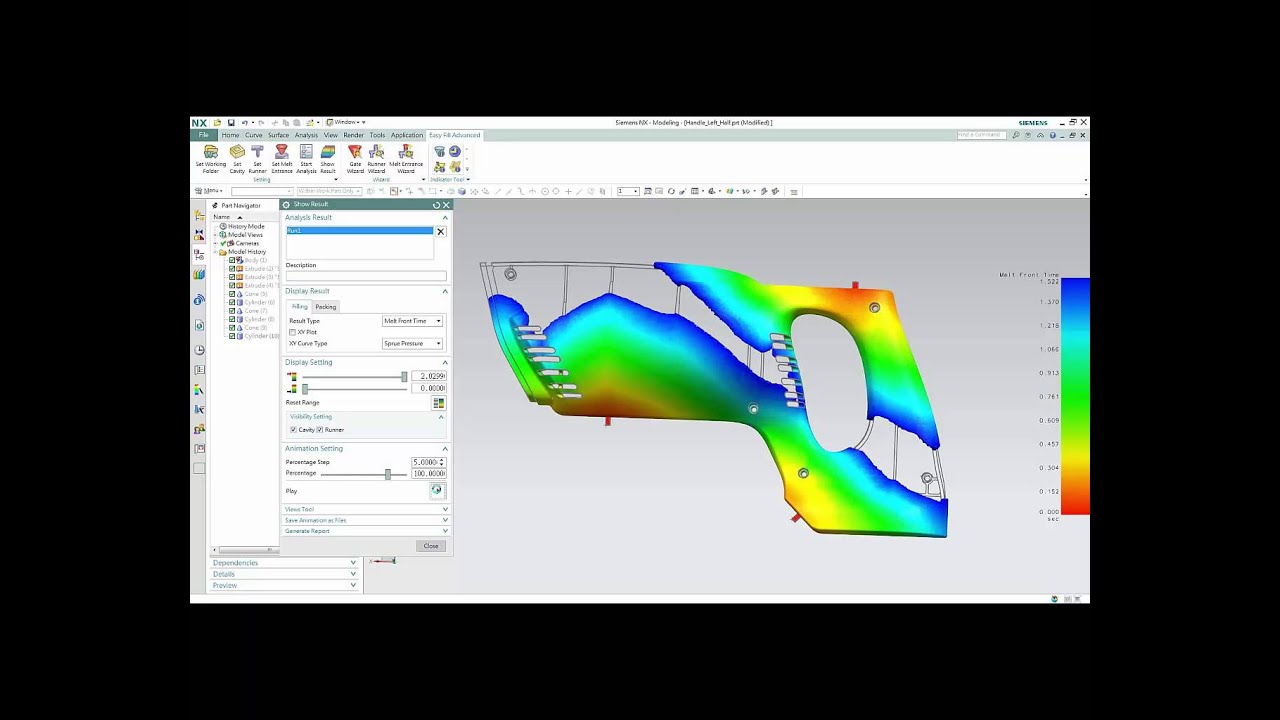 NX 10 - Handle Easyfill Analysis