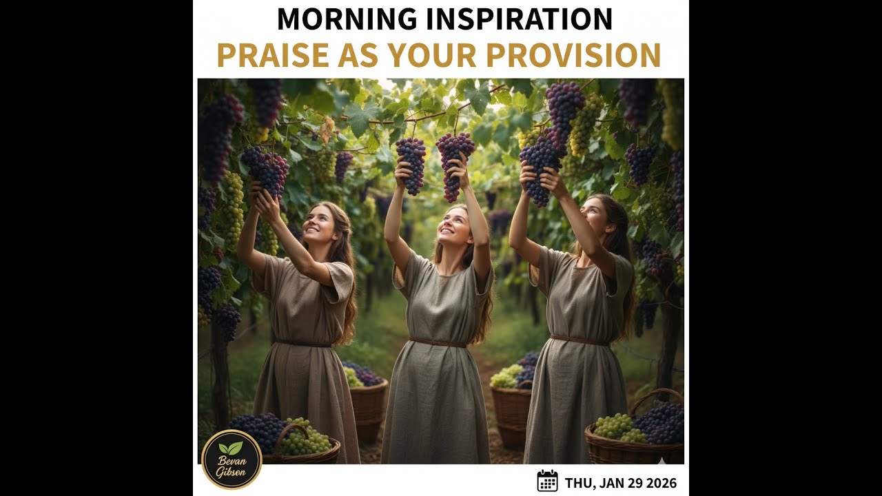 Praise As Your Provision: Morning Inspiration with Bevan Gibson- Thursday 29 January 2026.