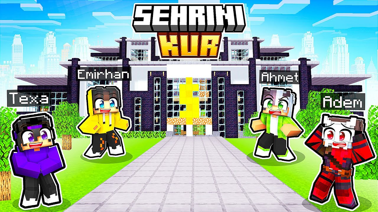 Şehrimize Devasa Bir Alışveriş Merkezi İnşa Ettik! 🛒🏬 | Minecraft #ŞehriniKur 4
