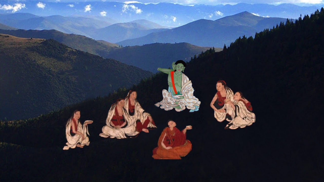 El gran yogui Milarepa del Tibet
