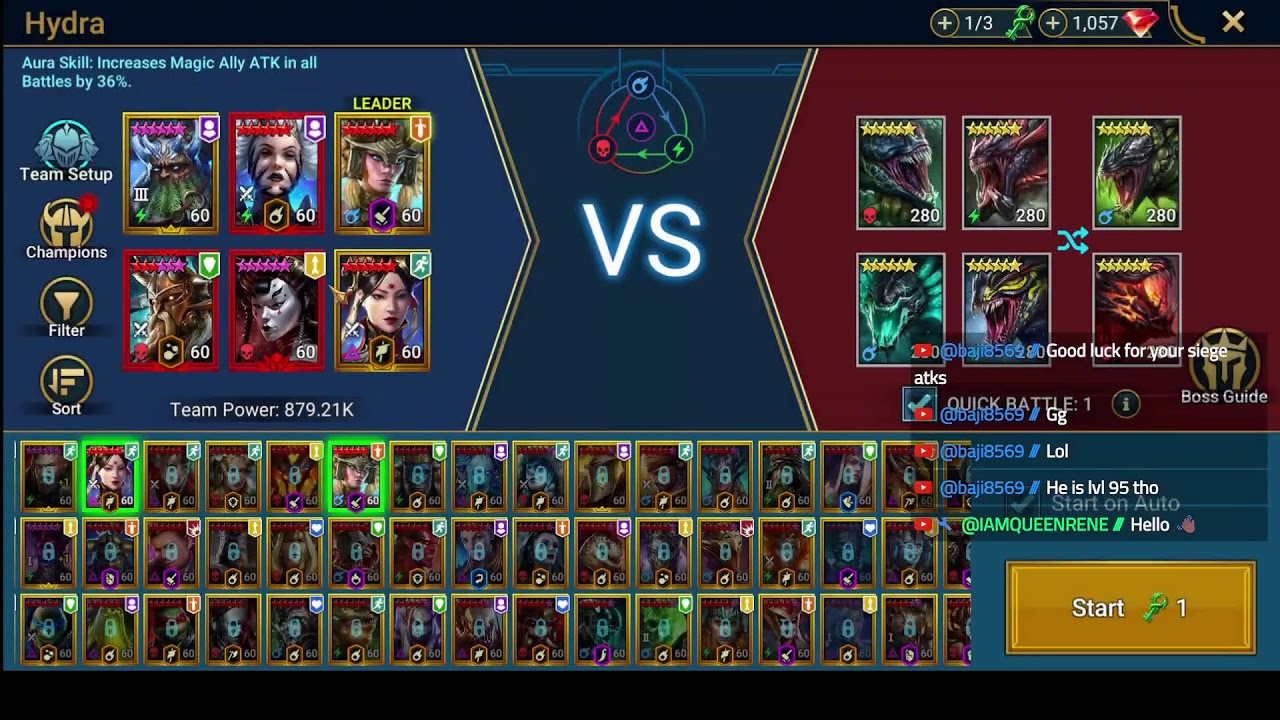 Pay 2 Loose gear grind and hydra