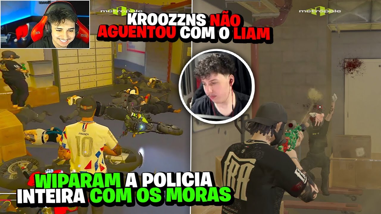KROOZZNS, LIAM E OS MORADORES WIPANDO A POLICIA NO GÁS!