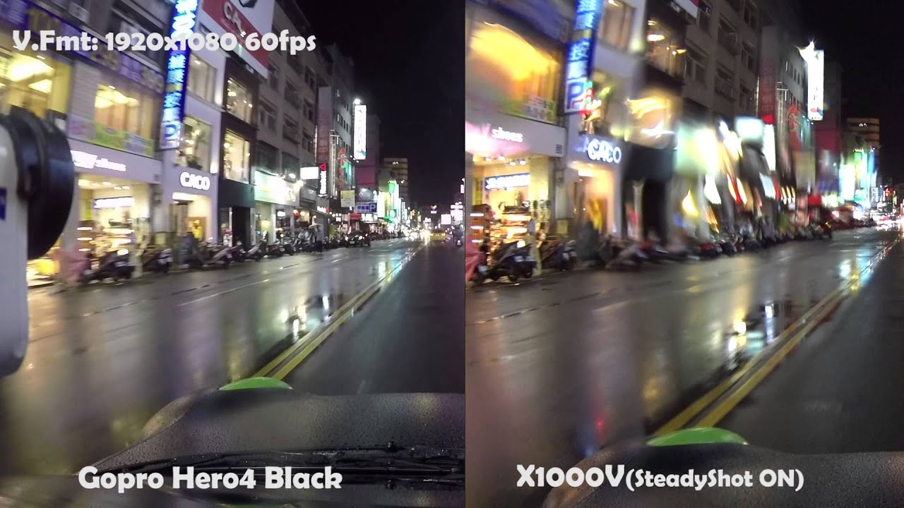 GOPRO HERO4 BLACK VS SONY FDR-X1000V with SteadyShot