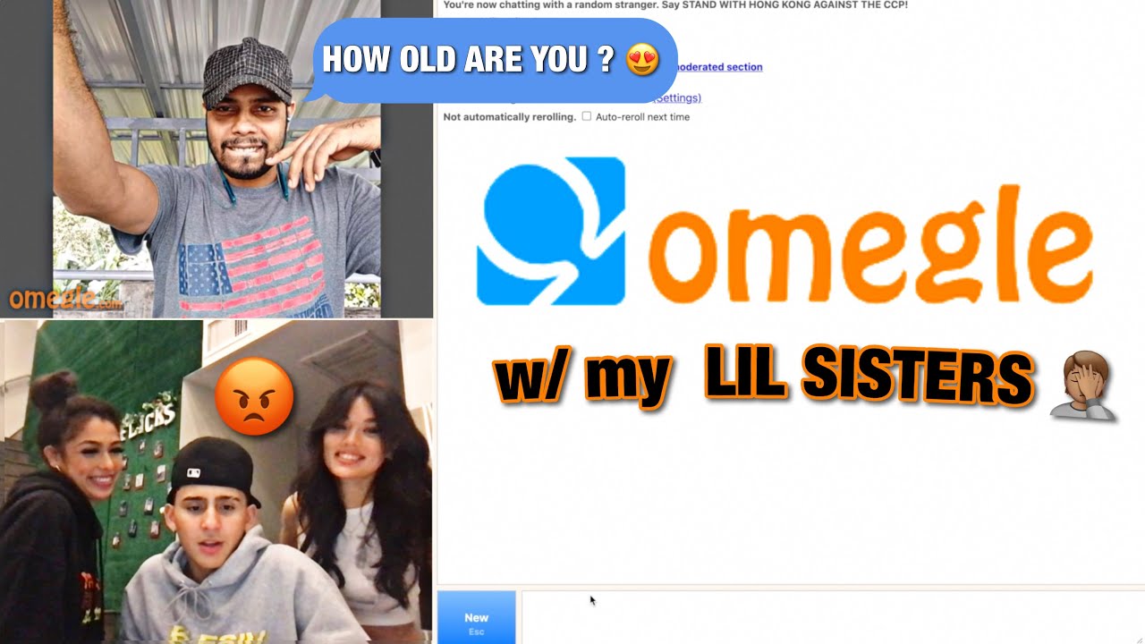 OMEGLE W/ MY LIL SISTERS (this is 2 much)
