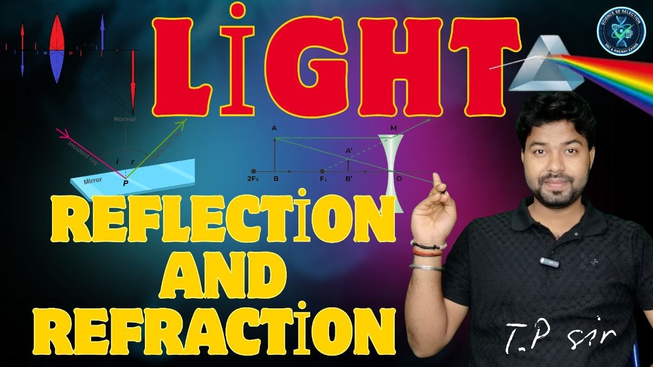 LIGHT COMPLETE THEORY + NUMERICALS | REFLECTION, REFRACTION, MIRRORS & LENSES | SSC | RAILWAY