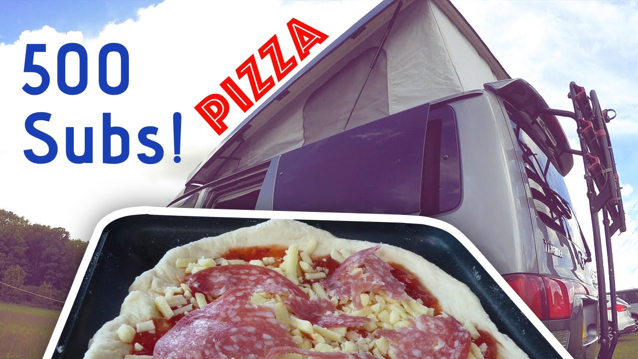 500 Subscribers! + cooking fresh Pizza in the campervan | RidgeMonkey