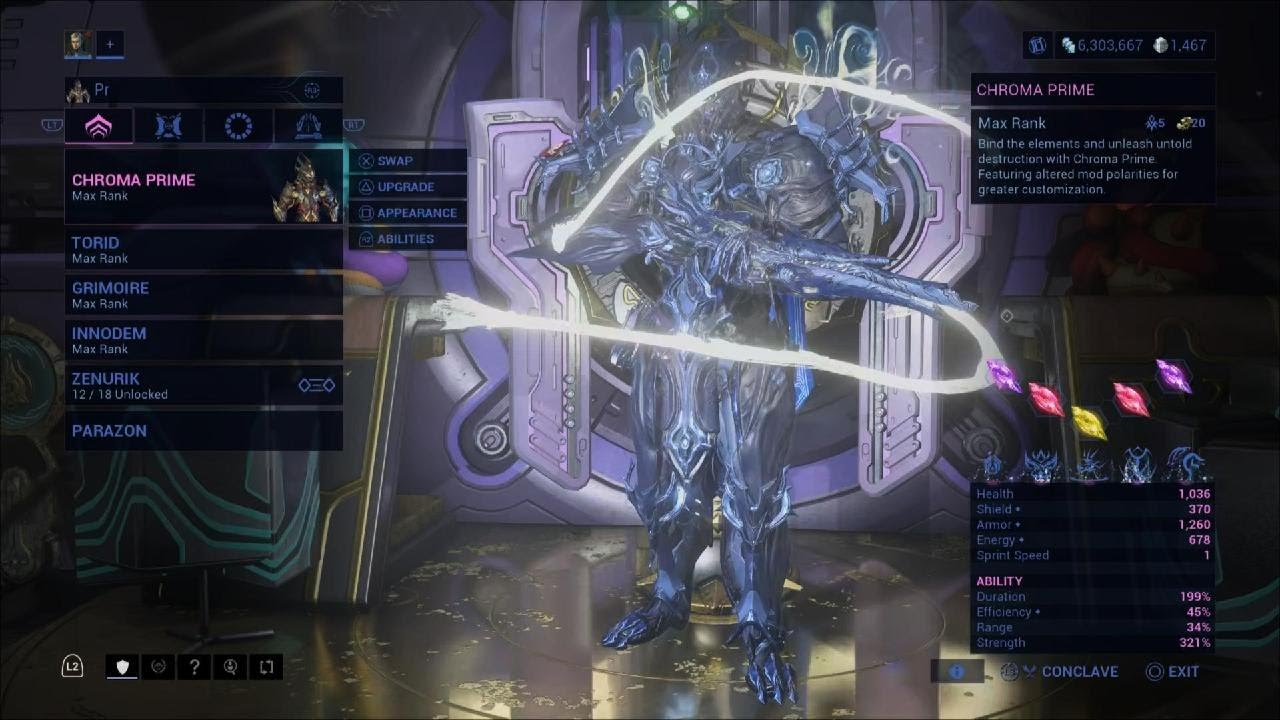 Chroma Prime Build Undying God 536% Strength
