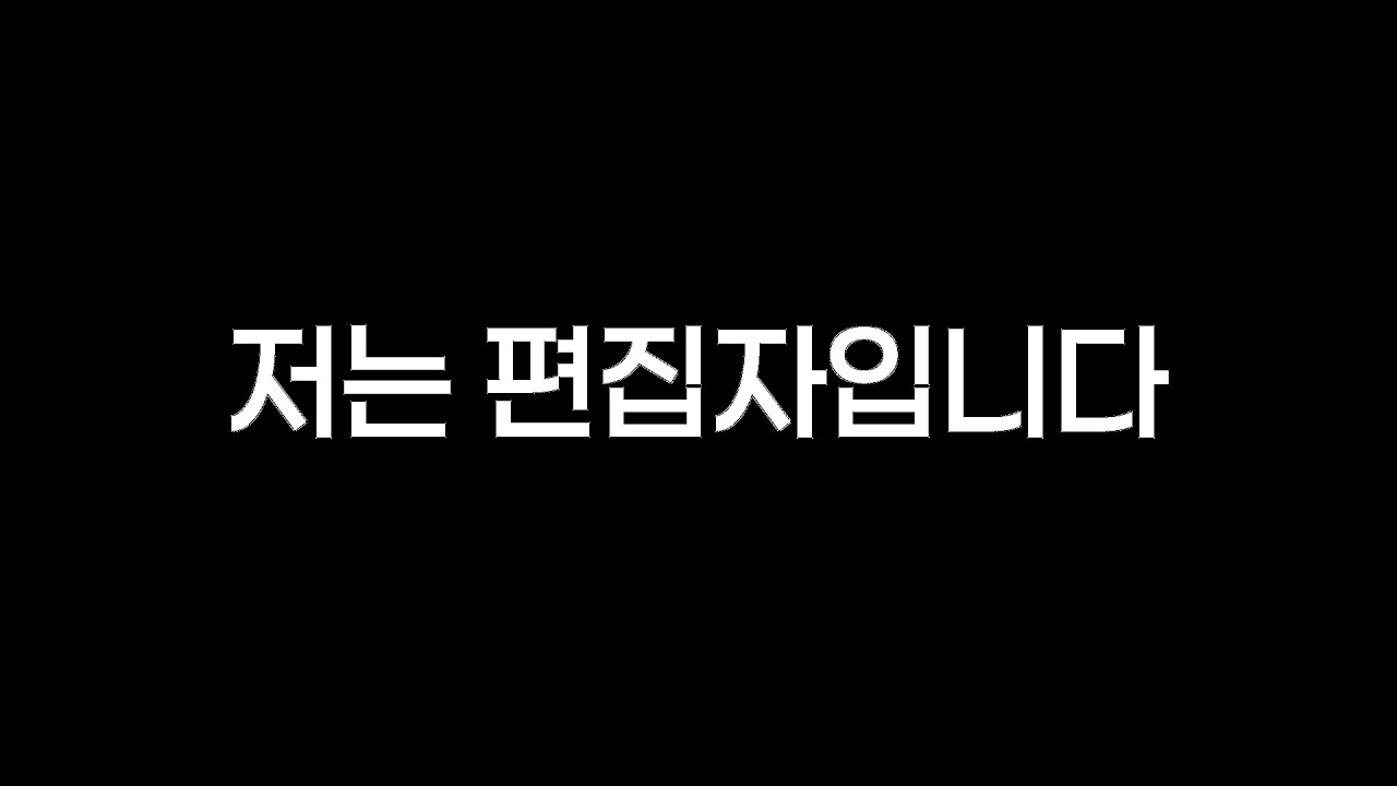 저는 편집자입니다
