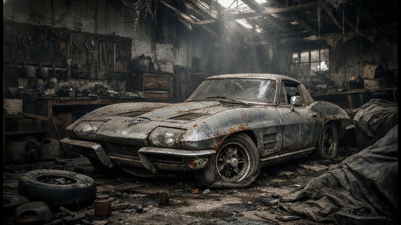 ASMR Car Restoration Full Rebuild of Chevrolet Corvette Stingray 1963 from Abandoned Condition toNew
