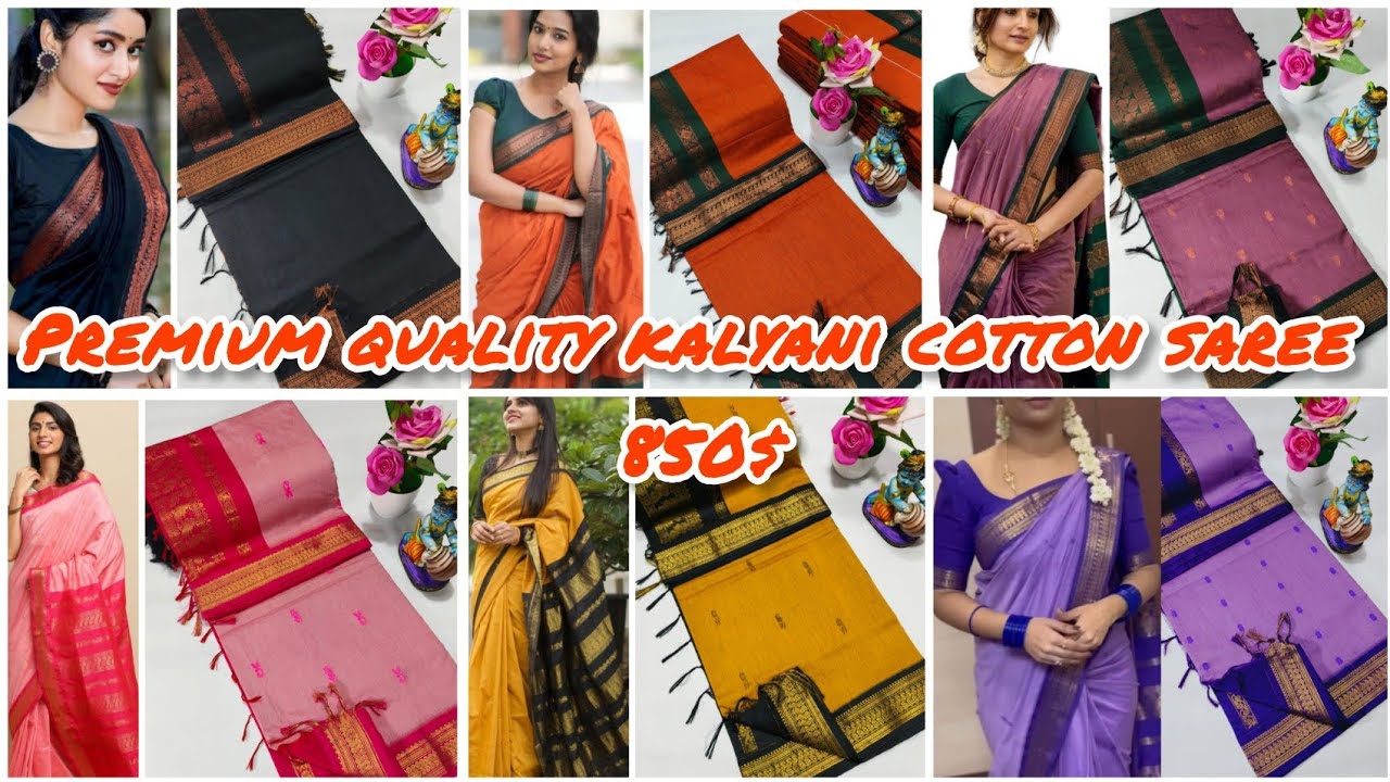 PREMIUM QUALITY KALYANI COTTON SAREES/TRENDING SAREE COLLECTION #trending #viralvideo #yt #saree